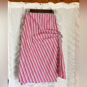 adorable pink striped spring dress